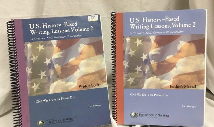 Us history based writing lessons iew