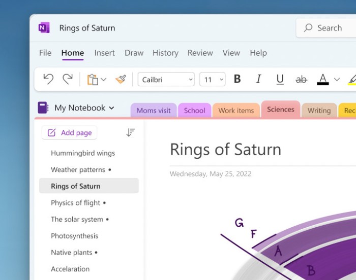 Onenote captures your ideas and schoolwork