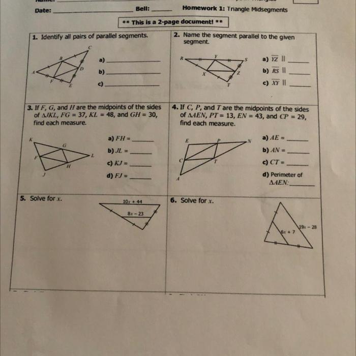 Perpendicular and angle bisectors practice