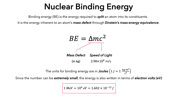 Energy binding nuclear calculate equation find mc pediaa